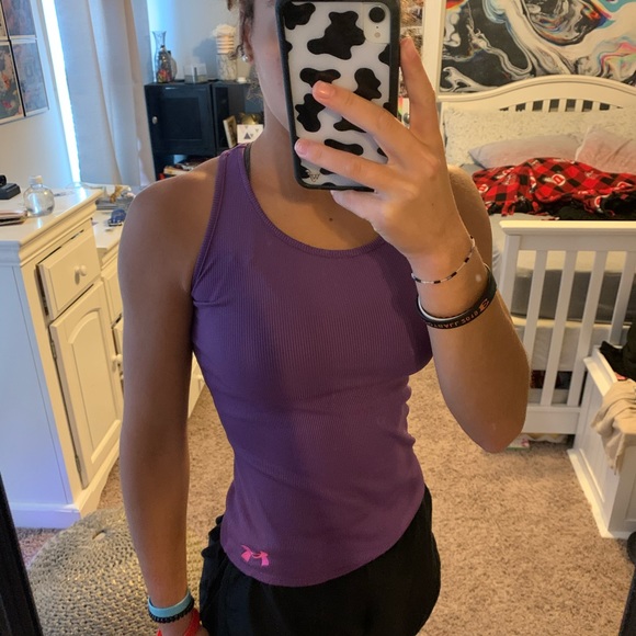 under armour purple tank top - Picture 2 of 3